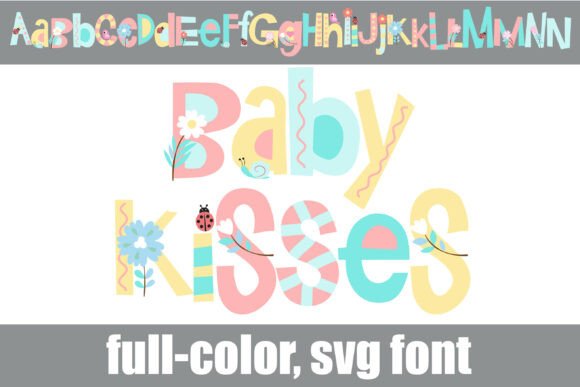 Baby Kisses: A Playful SVG Font for Spring