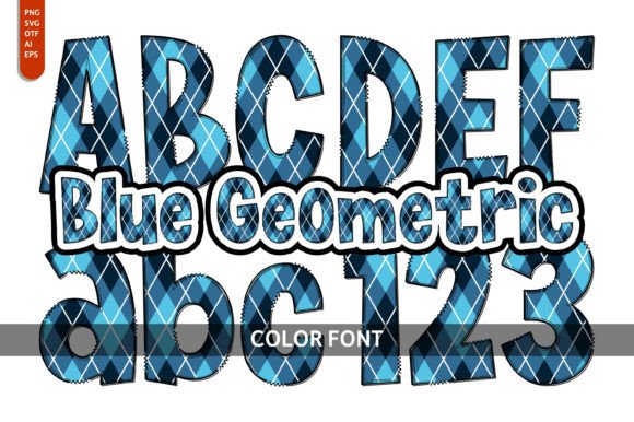 Blue Geometric: Injecting Playful Artistry into Modern Design