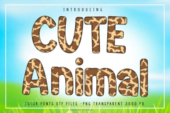 Bring Your Projects to Life with the Charming Cute Animal Typeface