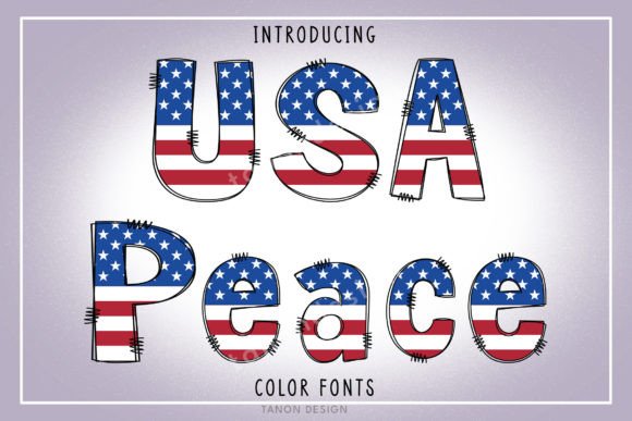 Celebrate American Tranquility with USA Peace Typography