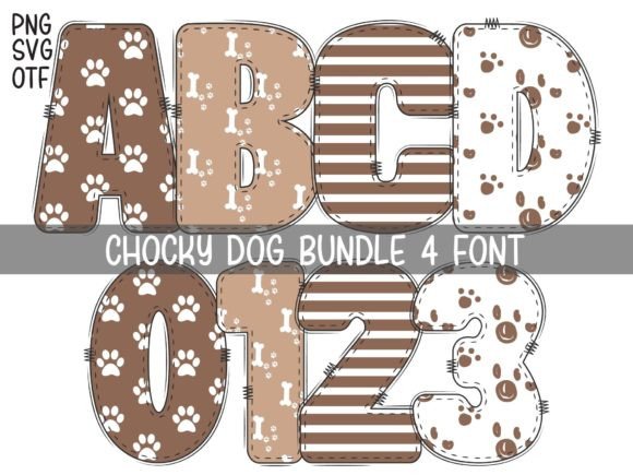 Chocky Dog: A Playful Color Font for Dog Lovers