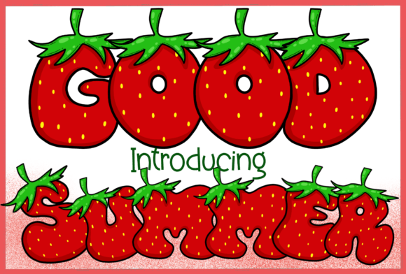 Good Summer: A Sweet Typeface for Playful Designs