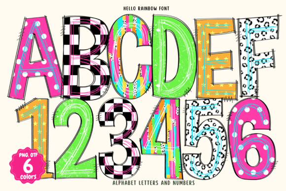 Hello Rainbow: A Playful Handwritten Font for Vibrant Projects