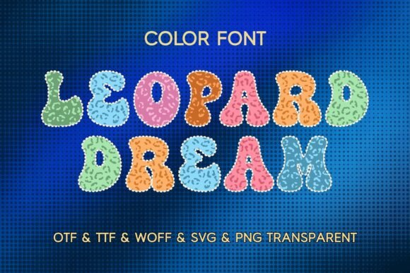 Leopard Dream: A Playful Color Font for Modern Creators