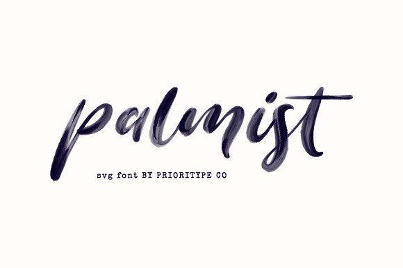 Palmist SVG: The Painted Script Font for Modern Design