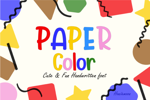 Paper Color: A Playful Display Font for Creative Projects