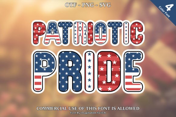 Patriotic Pride: A Creative Font for Bold Visual Statements