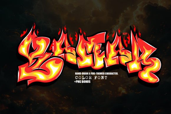 Qamar: A Fiery Display Font for Bold Projects