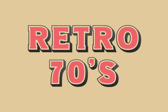 Retro 70s: A Bold Font for Unforgettable Creative Projects