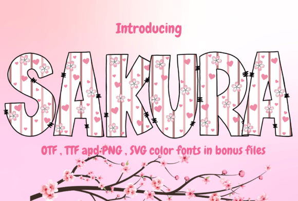Sakura: The Fresh, Cute Font for Your Spring Design Projects