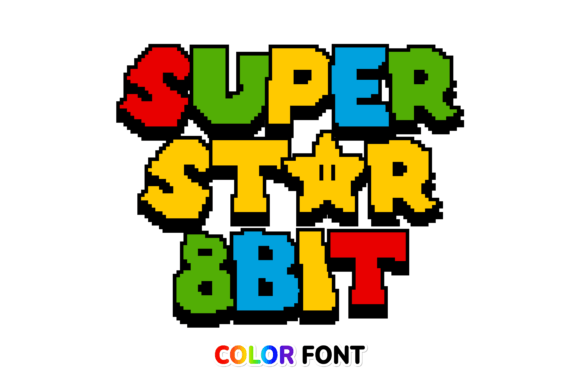Superstar 8bit: A Pixel-Perfect Creative Font