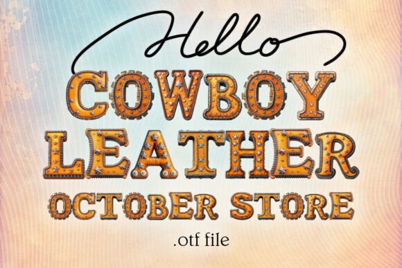 Unleash the Frontier Spirit: The Cowboy Leather Alphabet
