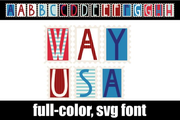 Way Usa: The Vintage Stamp Typeface for Timeless Design