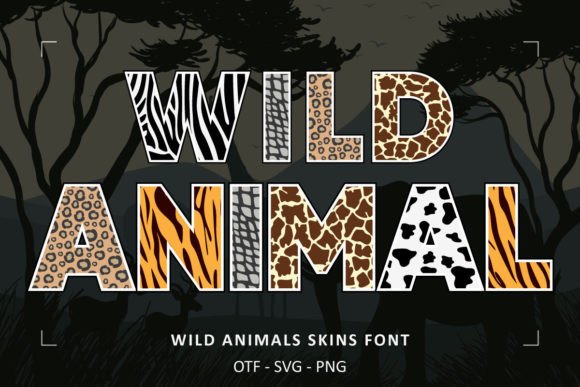 Wild Animals Skins: Unleashing a Safari-Inspired Typeface for Your Creative Projects